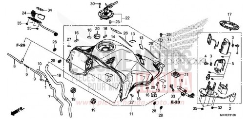 KRAFTSTOFFTANK/KRAFTSTOFFPUMPE (CRF1000A/AL/D/DL) CRF1000AK de 2019
